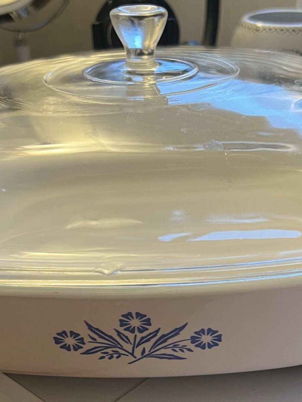 CorningWare Cornflower Blue P‑16‑B 11" Roaster with B‑11 Glass Lid – Vintage USA - Picture 3 of 4